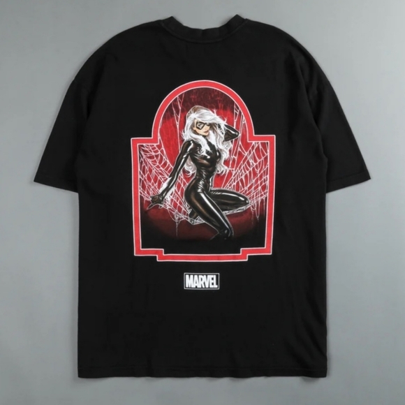 CAUGHT IN OUR WEB "PREMIUM" OVERSIZED TEE IN PIGMENT BLACK VERY RARE *SOLD OUT* - Picture 3 of 3